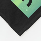 Wikingschiff und Nordlichter Fleecedecke (Ecke)