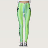 Wikingschiff und Nordlichter Leggings (Vorderseite)