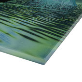 Wikingschiff und Nordlichter Schneidebrett (Ecke)