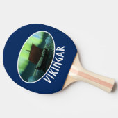 Wikingschiff und Nordlichter Tischtennis Schläger (Seitenansicht)