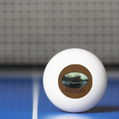 Wikingschiff und Nordlichter Tischtennisball (Netto)