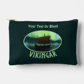 Wikingschiff und Nordlichter Zubehörtasche (Vorderseite)