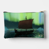 Wikingschiff und Nordlichter Zubehörtasche (Rückseite)