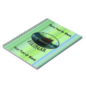 Wikingschiff unter Nordlicht Notizblock (Linke Seite)