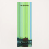 Wikingschiff unter Nordlicht Yogamatte (Vorderseite)