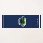 Wikingschiff unter Nordlicht Yogamatte (Vorderseite (Horizontal))