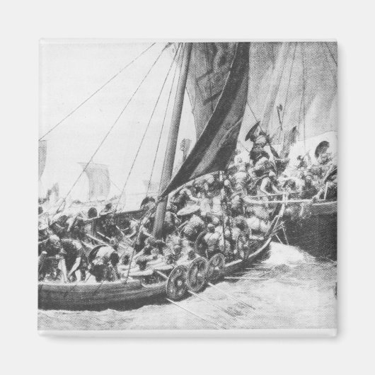 Wikingschiffe Magnet (Vorne)