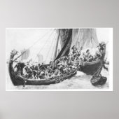 Wikingschiffe Poster (Vorne)