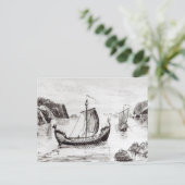 Wikingschiffe Postkarte (Stehend Vorderseite)