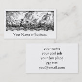 Wikingschiffe Visitenkarte (Vorne/Hinten)