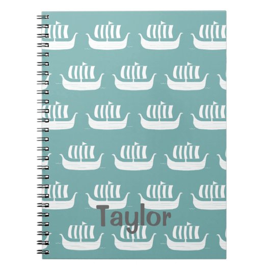 Wikingschiffenheft Notizblock (Vorderseite)