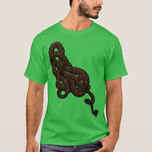 Wikingschlange Altes Gold T-Shirt