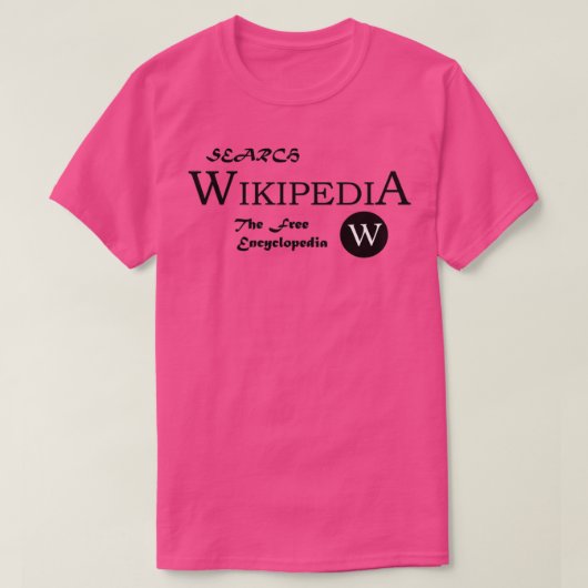 WIKIPEDIA DIE KOSTENLOSE ENCYCLOPEDIA T-Shirt (Design vorne)