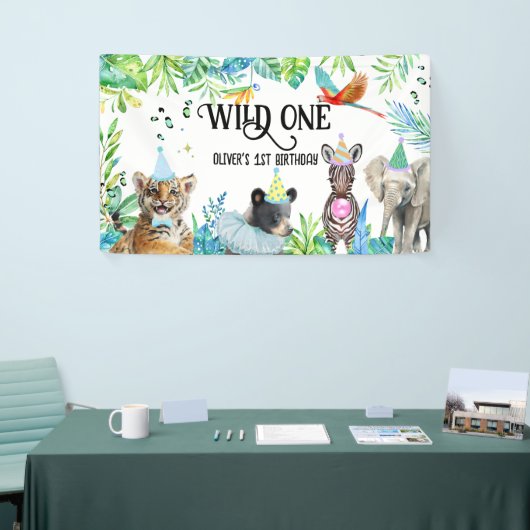 Wil Birthday Safari Animals Banner (Messeveranstaltung)