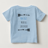 Wil je een geheimpje weten.. baby t-shirt (Rückseite)