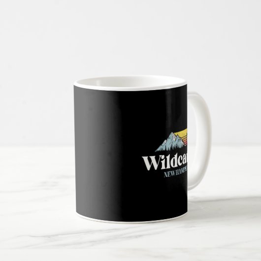 Wilat Mountain, New Hampshire, Ski Slopes Snowboar Kaffeetasse (VorderseiteRechts)
