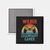 Wilber Geschenk Name Personalisiert Lustig Gaming Magnet (Vorderseite/Rückseite)