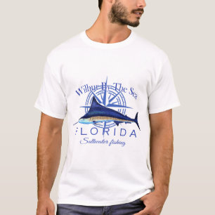 Wilbur am Meer Florida Sailfish Salzwasser Fishi T-Shirt