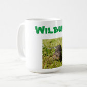 Wilbur Name mit Aussie Lizard, Tasse des Kaffees (Vorderseite Links)