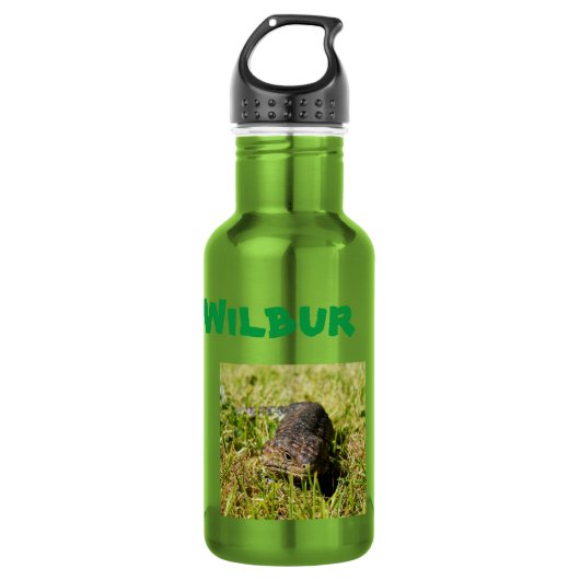 Wilbur Name mit Lizard, Wasserflasche (Vorderseite)