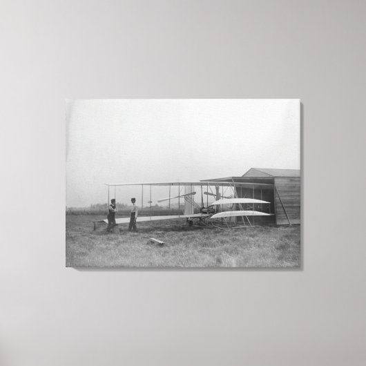 Wilbur & Orville Wright, 2. motorgetriebene Maschi Leinwanddruck (Vorderseite)