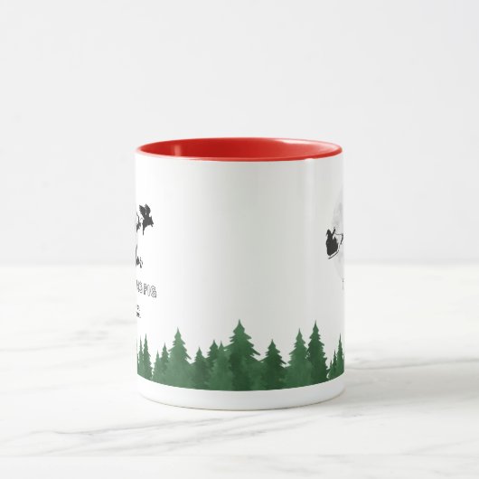 Wilbur Pig: Ich bin Zuhause für Weihnachten Tasse (Zentrum)