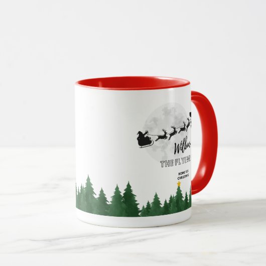 Wilbur Pig: Ich bin Zuhause für Weihnachten Tasse (VorderseiteRechts)