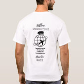 Wilbur Pig: Wenn Schweine Fly World Tour Shirt (Rückseite)