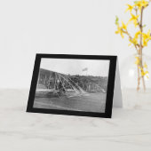 Wilbur Wright an Flugzeug-Rennen 1909 Karte (Gelbe Blume)