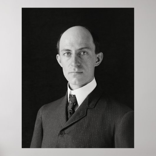Wilbur Wright - Aviation Pioneer Portrait Poster (Vorne)