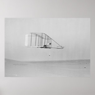 Wilbur Wright in Level Glide Poster