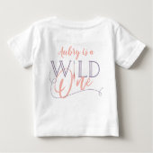Wild 1 1. erster Geburtstag Baby T-shirt (Rückseite)