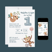 Wild 1. Geburtstag Einladung