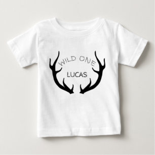 Wild 1. Geburtstag Hirschantler Baby T-shirt