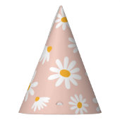 Wild 1. Geburtstag Party Boho Blush Pink Daisy Partyhütchen (Links)
