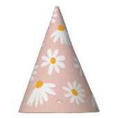 Wild 1. Geburtstag Party Boho Blush Pink Daisy Partyhütchen (Rechts)