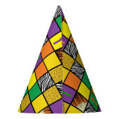 Wild 1. Geburtstag Party Kinder Safari Partyhütchen (Rückseite)