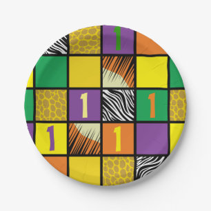 Wild 1. Geburtstag Party Safari Kinder Pappteller