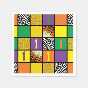 Wild 1. Geburtstag Party Safari Kinder Serviette