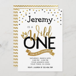 Wild 1. Geburtstagseinladung Einladung