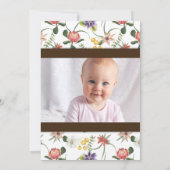 Wild 1. Löwe-Safari-Baby Einladung (Rückseite)