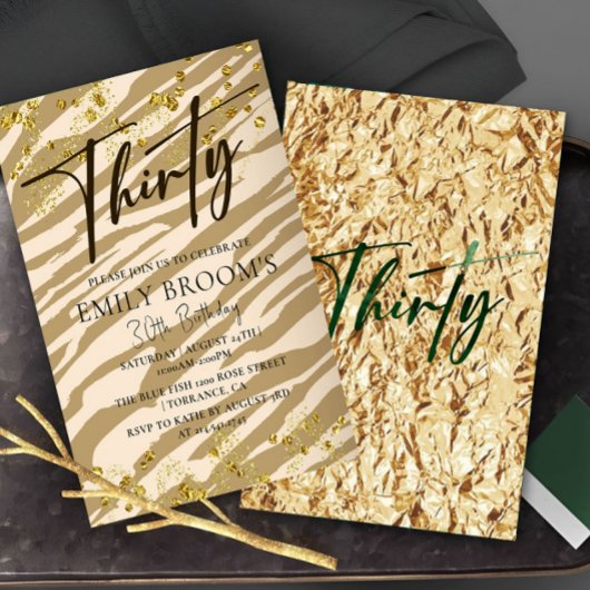 Wild 30. Geburtstag Einladung