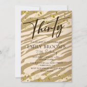 Wild 30. Geburtstag Einladung (Vorderseite)