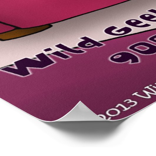 Wild 900 Zahlen für Computer Geeks Funny Poster (Ecke)