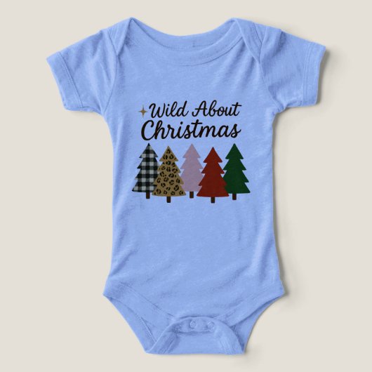 Wild about Christmas baby one piece infant (Design Vorderseite)