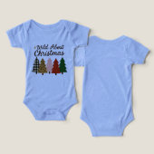 Wild about Christmas baby one piece infant (Design Vorderseite & Rückseite)