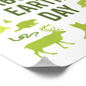 Wild About Earth Day Poster (Ecke)