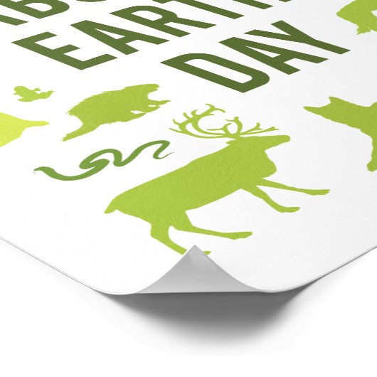 Wild About Earth Day Poster (Ecke)