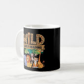 Wild About Reading Leopardendruck Süßes Zoo-Tier Kaffeetasse (Vorderseite Links)