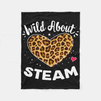 Wild About Steam Leopard Squad Stem Byck To School Fleecedecke
